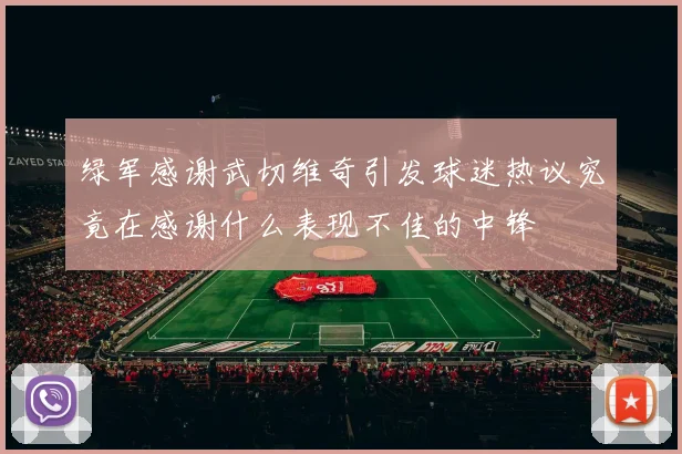 绿军感谢武切维奇引发球迷热议究竟在感谢什么表现不佳的中锋